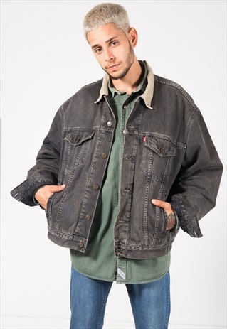 VINTAGE 80S LEVI'S BLANKET DENIM JACKET / S1547