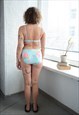 VINTAGE 80'S MULTICOLOUR FLORAL PRINT BIKINI