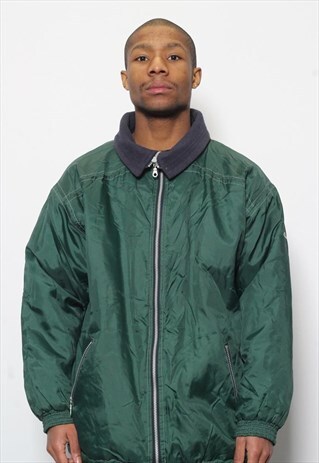 VINTAGE CHAMPION QUILTED JACKET GREEN