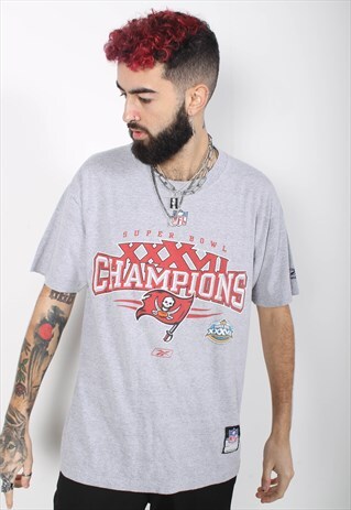 VINTAGE REEBOK TAMPA BAY BUCKANEERS T-SHIRT GREY