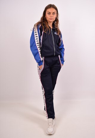 navy blue kappa tracksuit