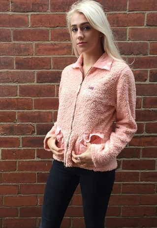 VINTAGE NAPAPIJRI FLUFFLY PINK COAT WINTER JACKET