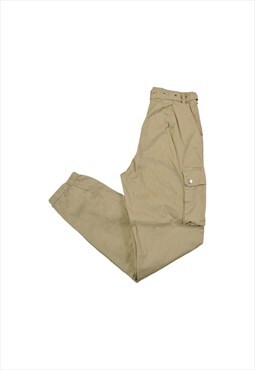 Vintage Y2K Cuffed Cargo Pants Tan W26 L27