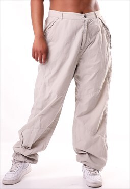 Vintage Bear Cargo Trousers in Cream