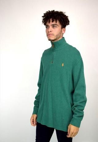 VINTAGE 90'S POLO RALPH LAUREN 1/4 ZIP