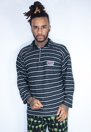 NIKE ZIP EMBROIDED SWEATER