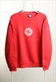 Vintage DC Crewneck Logo Sweatshirt Red