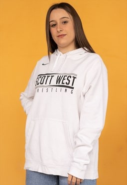 Vintage Nike Sweatshirt Hoodie Scott West in White M