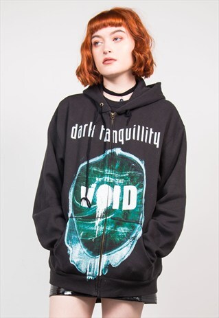 90'S BLACK GRUNGE ROCK BAND SWEATSHIRT HOODIE JACKET