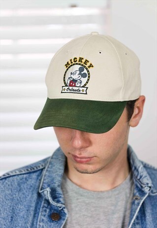 VINTAGE DISNEY BASEBALL CAP LOGO 90S ONE-SIZE 3.0