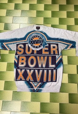 Vintage NFL 1994 Super Bowl XXVIII All Over Print Sweatshirt