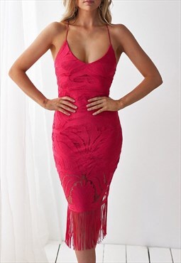 Khaleesi Dress - Hot Pink stunning evening dress