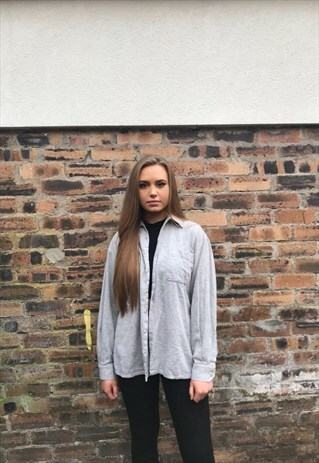 VINTAGE UNISEX OVERSIZED GREY SHIRT