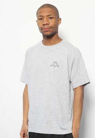 VINTAGE KAPPA LOGO T-SHIRT GREY