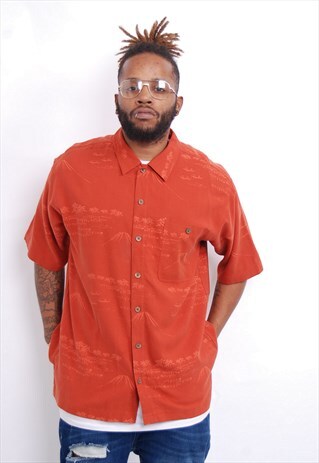 VINTAGE PATTERNED FESTIVAL SILK SHIRT