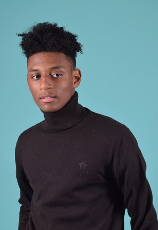VINTAGE VERSACE JEANS COUTURE BLACK JUMPER