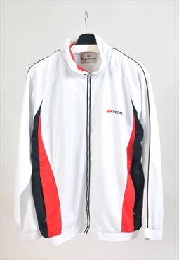 Vintage 90s track jacket in white