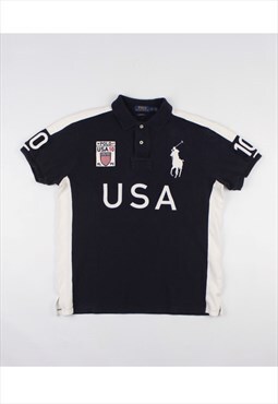 Polo Ralph Lauren Navy Embroidered USA Polo Shirt