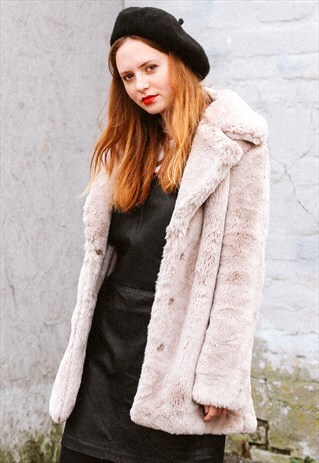 OVERCOAT IN TEDDY FAUX FUR