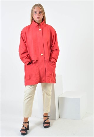 VINTAGE PARKA JACKET IN RED