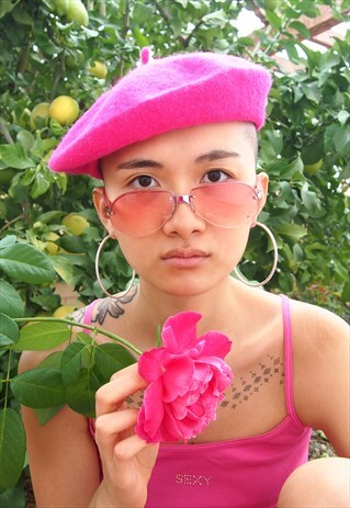 PINK OMBRE 90S SUNGLASSES DIAMONTE