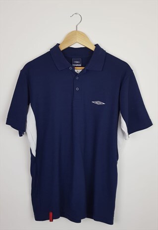 VINTAGE UMBRO POLO SHIRT BLUE