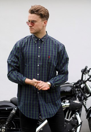 RALPH LAUREN YARMOUTH USA BLACK WATCH TARTAN CHECK SHIRT