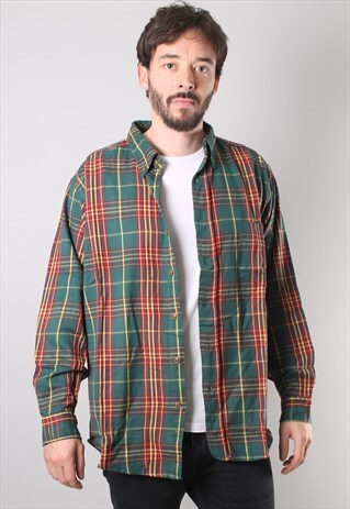 VINTAGE CHECK FLANNEL SHIRT NEW DEADSTOCK