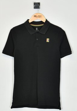 Vintage Nike Polo T-Shirt Black XXSmall