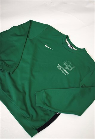 VINTAGE 90S NIKE "INTER SPORT" GREEN SWEATSHIRT