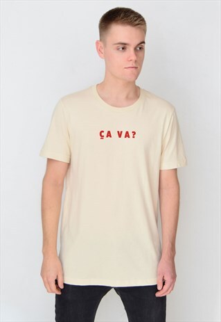 BEIGE CA VA? (RED) T-SHIRT