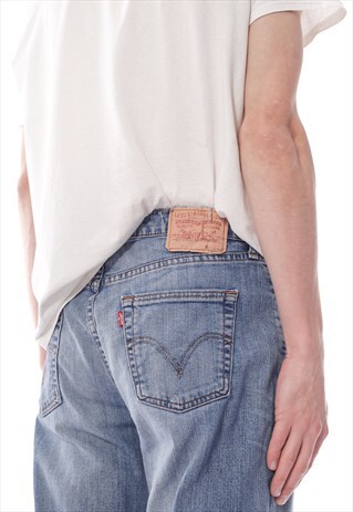 Vintage LEVIS Jeans Washed Denim Pants 90s Blue