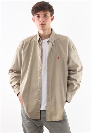 VINTAGE POLO RALPH LAUREN 90S BEIGE