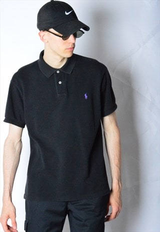 VINTAGE 90S BLACK RALPH LAUREN POLO SHIRT