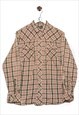 Vintge  Dakota Flannel Shirt Checkered Pattern Green/Checker