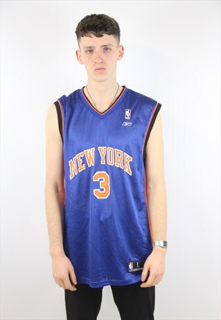 VINTAGE REEBOK NEW YORK NBA JERSEY