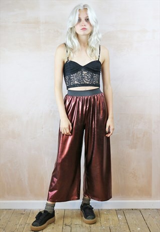COPPER SHIMMER CROP PANTS