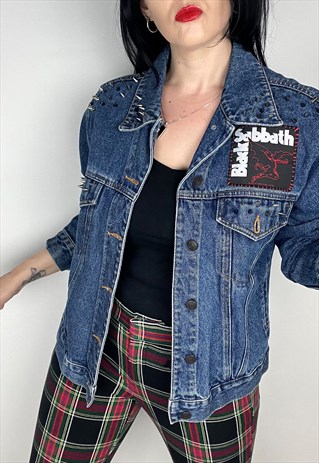 BLACK SABBATH CUSTOMISED VINTAGE 90S DENIM JACKET 