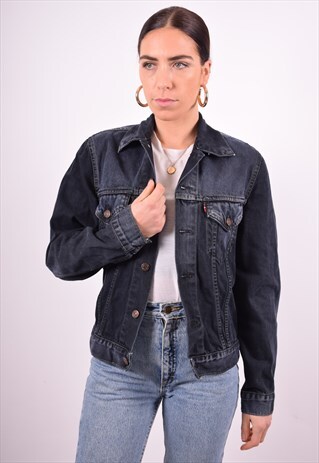 LEVI'S WOMENS VINTAGE DENIM JACKET SMALL BLUE 90'S