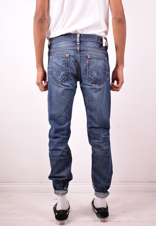 LEVI'S 504 MENS VINTAGE JEANS W33 L34 BLUE 90S
