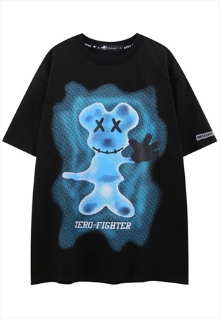 KALODIS GHOST BEAR PRINT OVERSIZE T-SHIRT