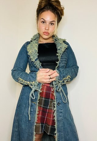 VINTAGE Y2K MORGAN DENIM PENNY LANE COAT