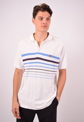 VINTAGE FILA POLO SHIRT WHITE