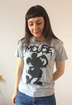 Disney Mickey Mouse Grey & Black T-shirt