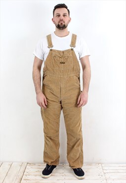 Dee Cee Washtington 80's Corduroy Bibs Overalls Dungarees L