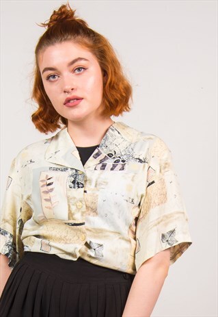 VINTAGE 90'S ABSTRACT SHIRT