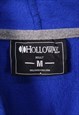 VINTAGE 90'S HOLLOWAY HOODIE HOODED PULLOVER PRINTED BLUE