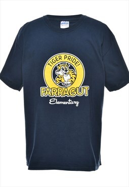 Vintage Farragut Printed T-shirt - L