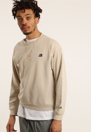 VINTAGE STARTER EMBROIDERED SPELL OUT SWEATSHIRT