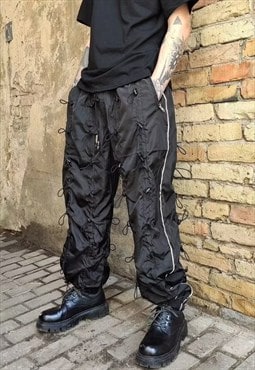 Multi beam industrial joggers reworked reflective overalls